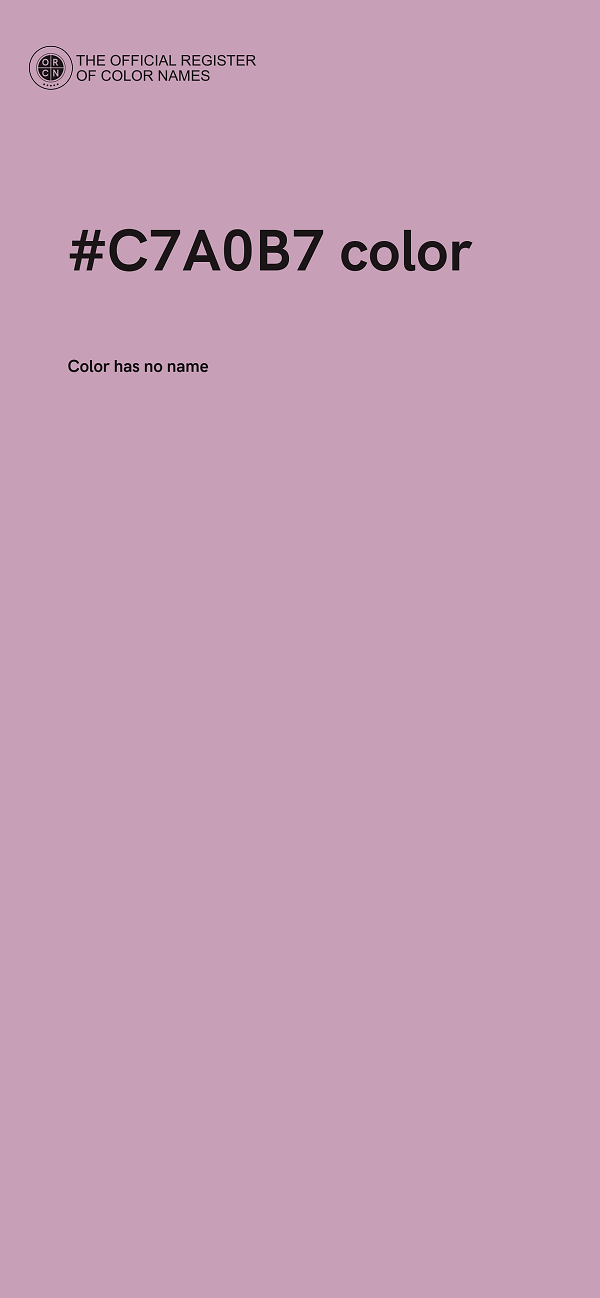 #C7A0B7 color image