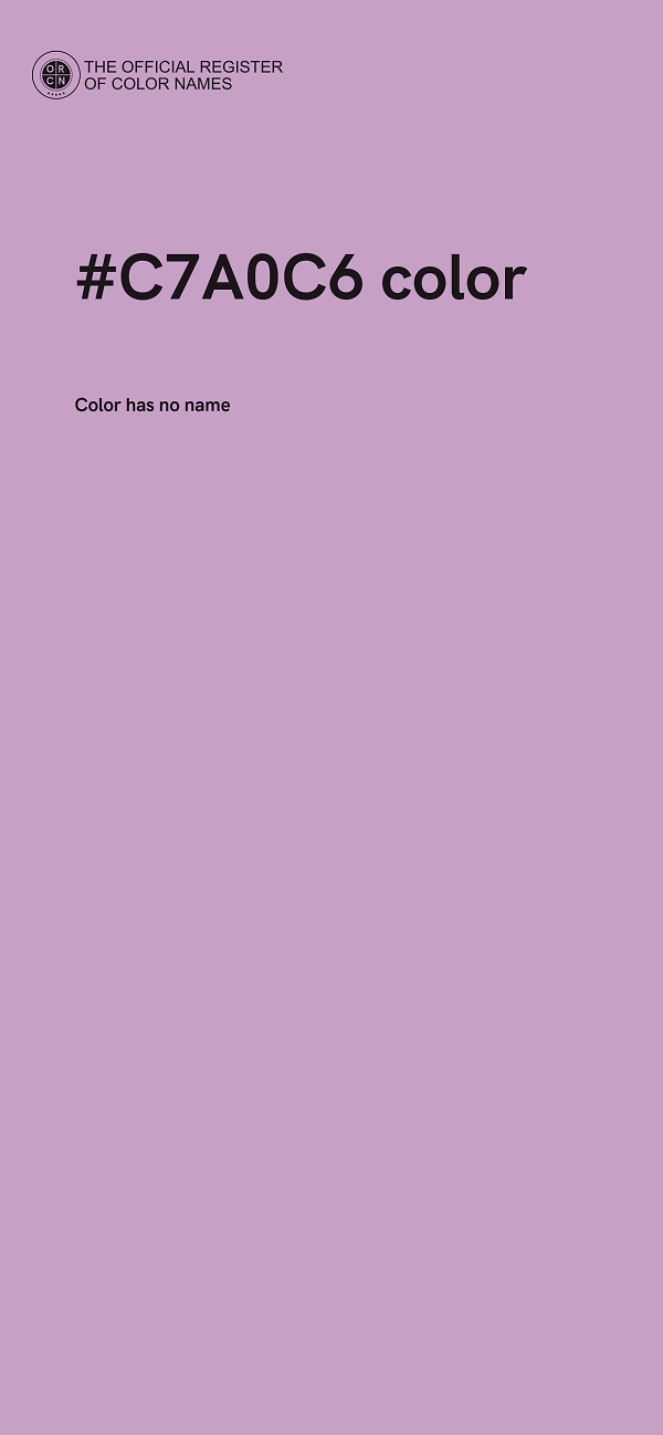 #C7A0C6 color image