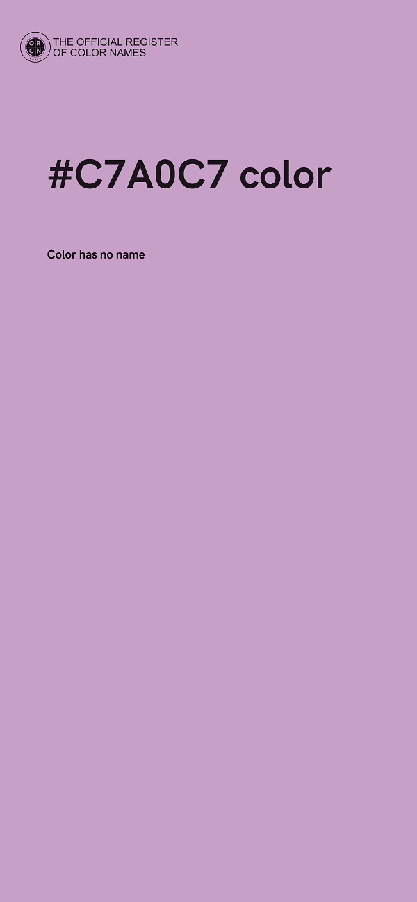 #C7A0C7 color image
