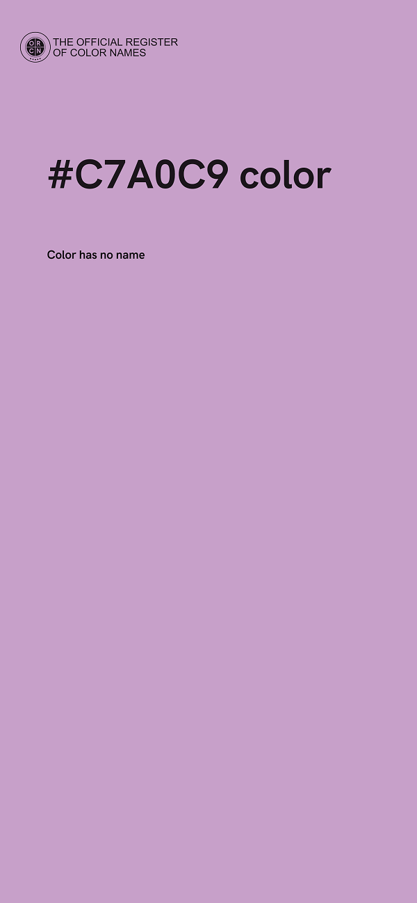 #C7A0C9 color image