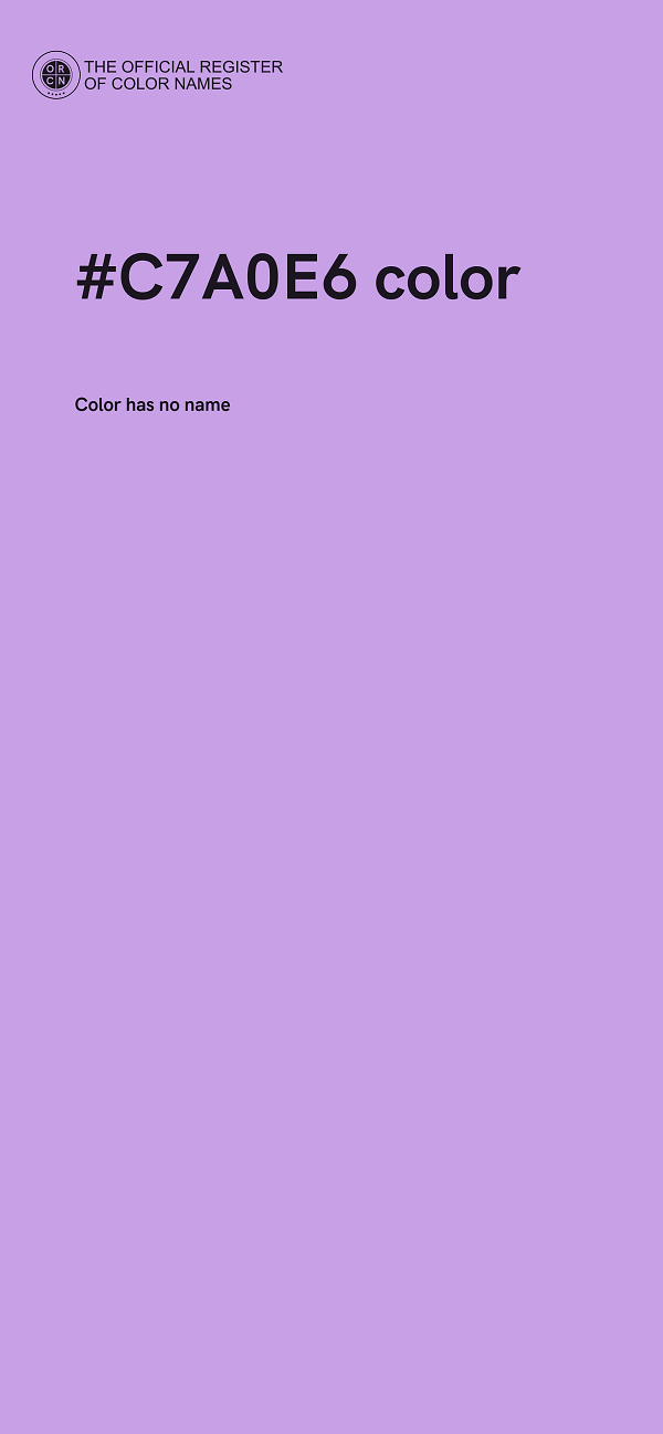 #C7A0E6 color image