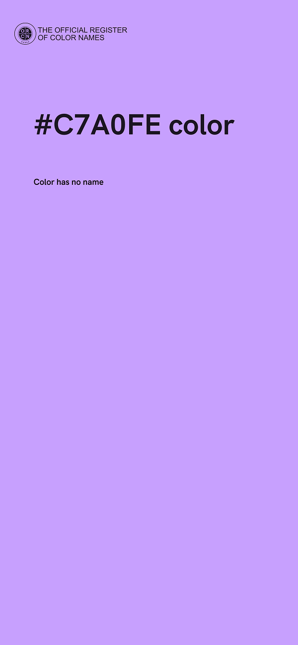 #C7A0FE color image