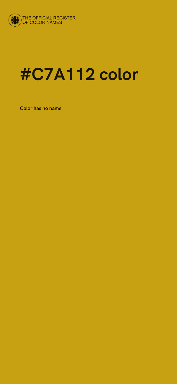 #C7A112 color image