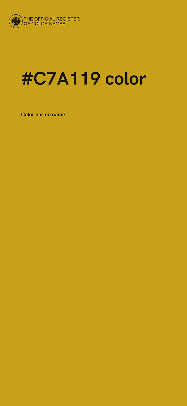#C7A119 color image