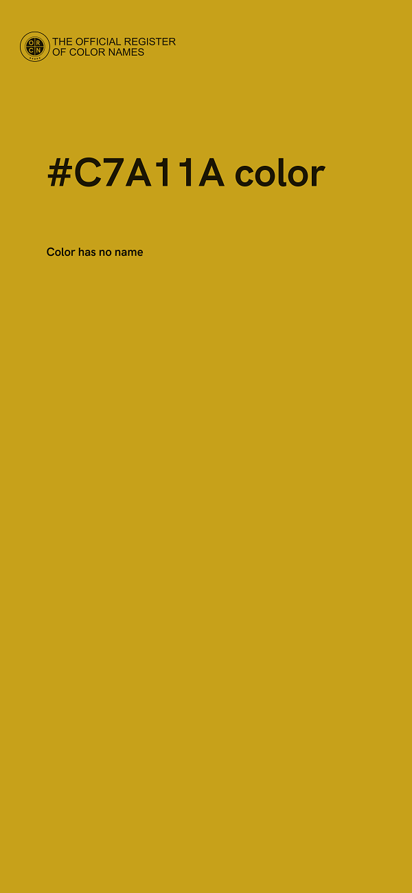 #C7A11A color image