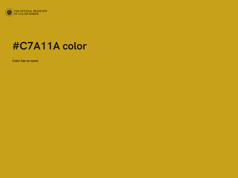 #C7A11A color image