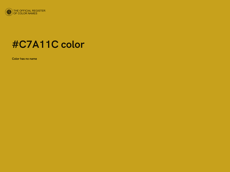 #C7A11C color image