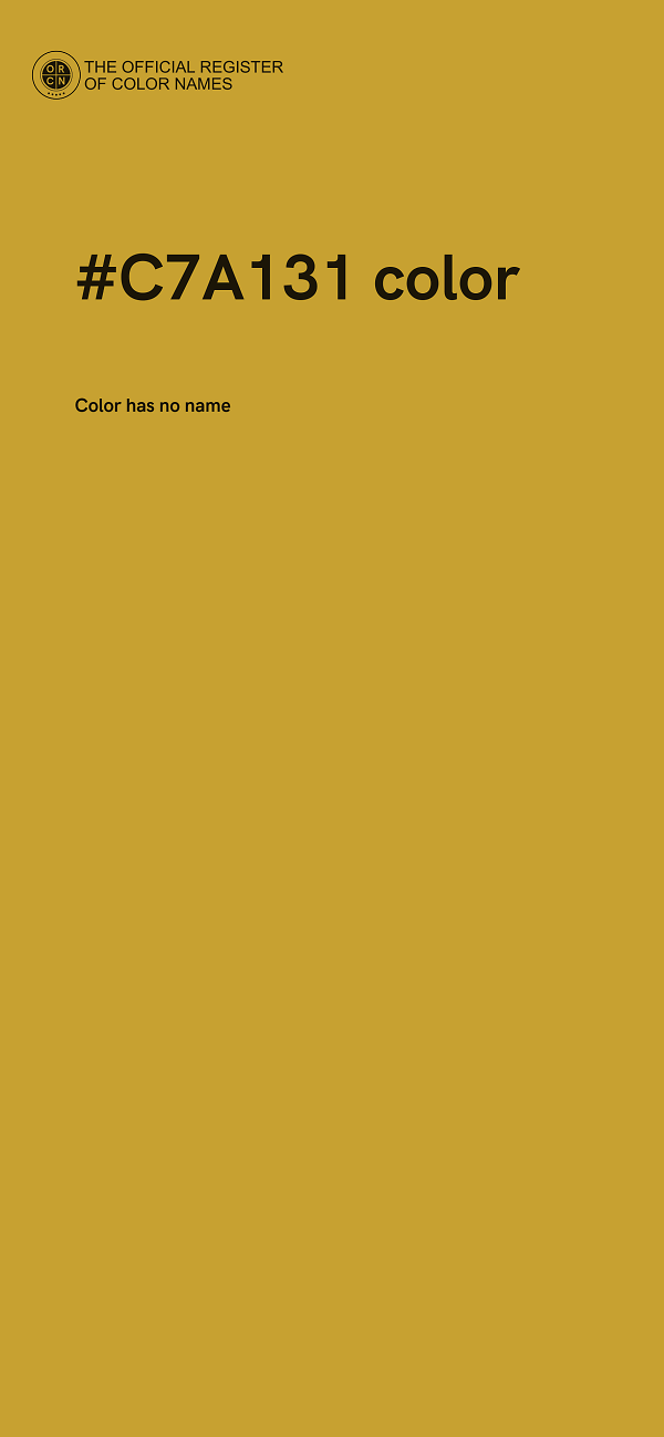 #C7A131 color image
