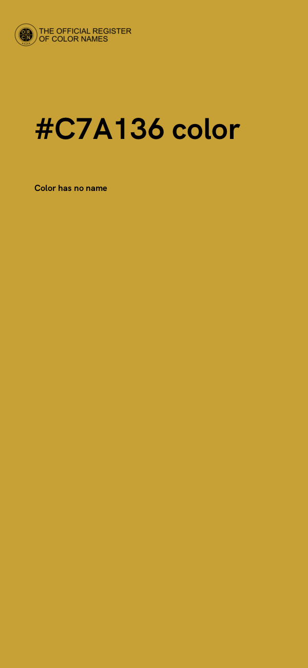 #C7A136 color image