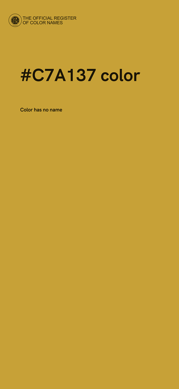 #C7A137 color image