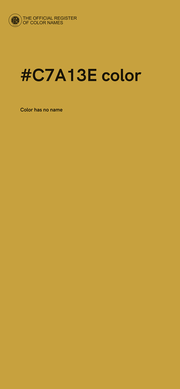 #C7A13E color image