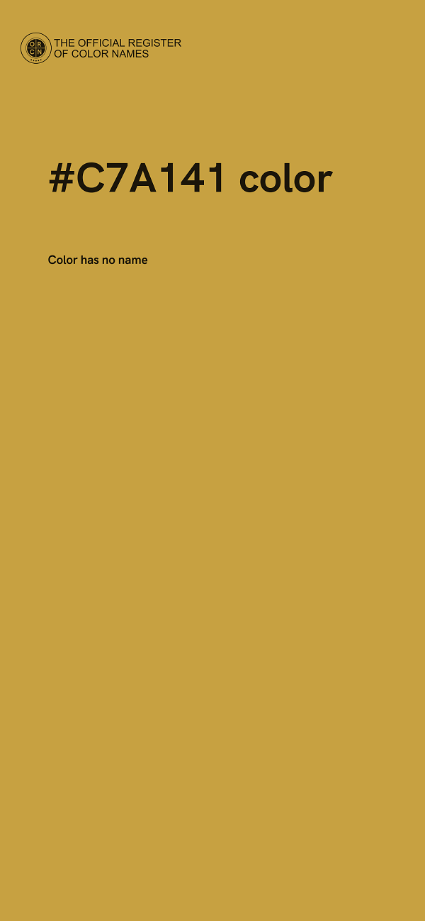 #C7A141 color image