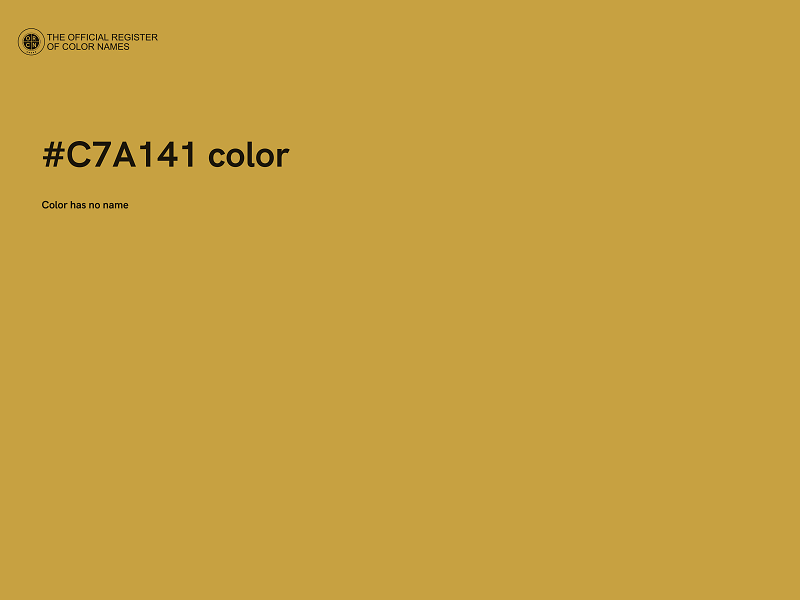 #C7A141 color image