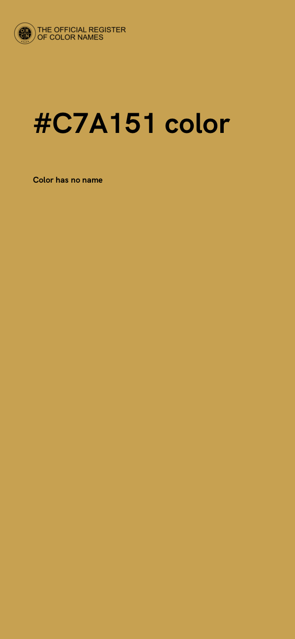 #C7A151 color image