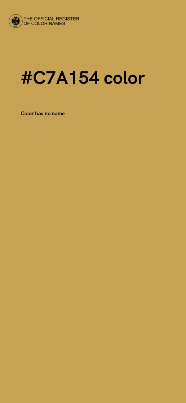 #C7A154 color image