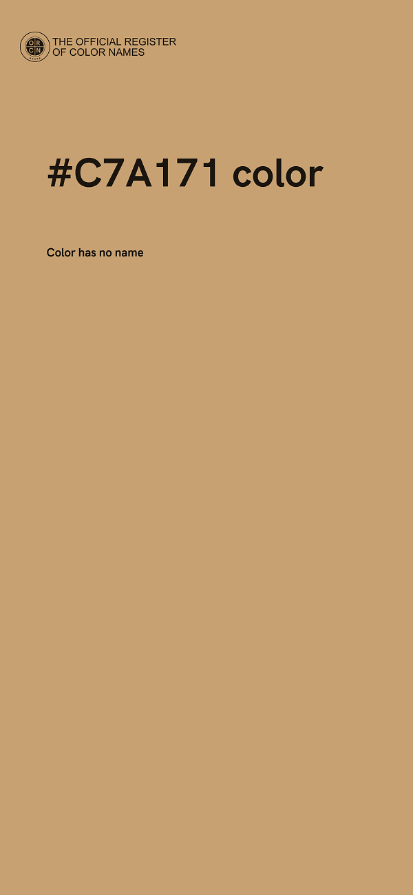 #C7A171 color image