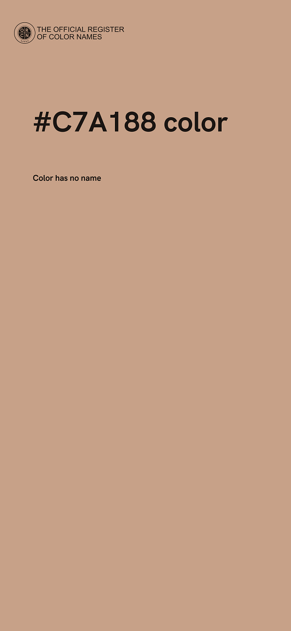 #C7A188 color image