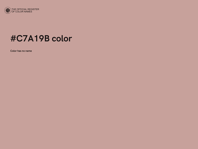#C7A19B color image
