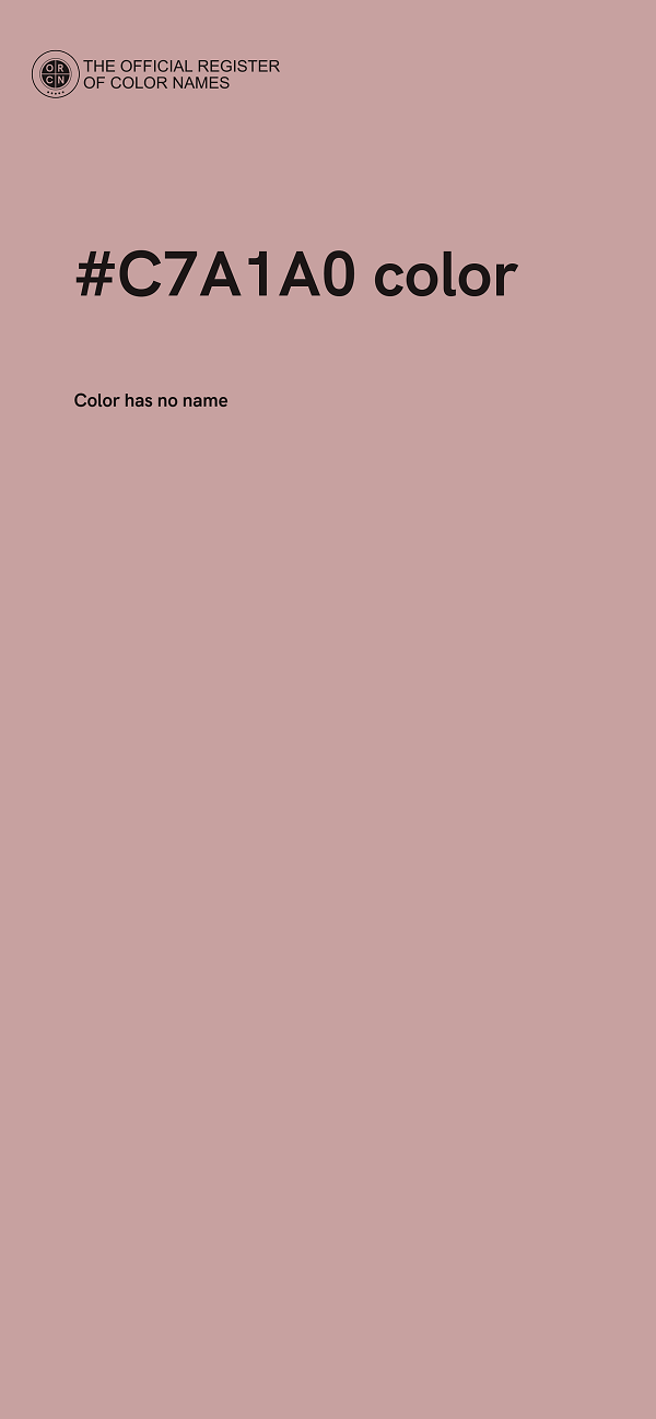 #C7A1A0 color image