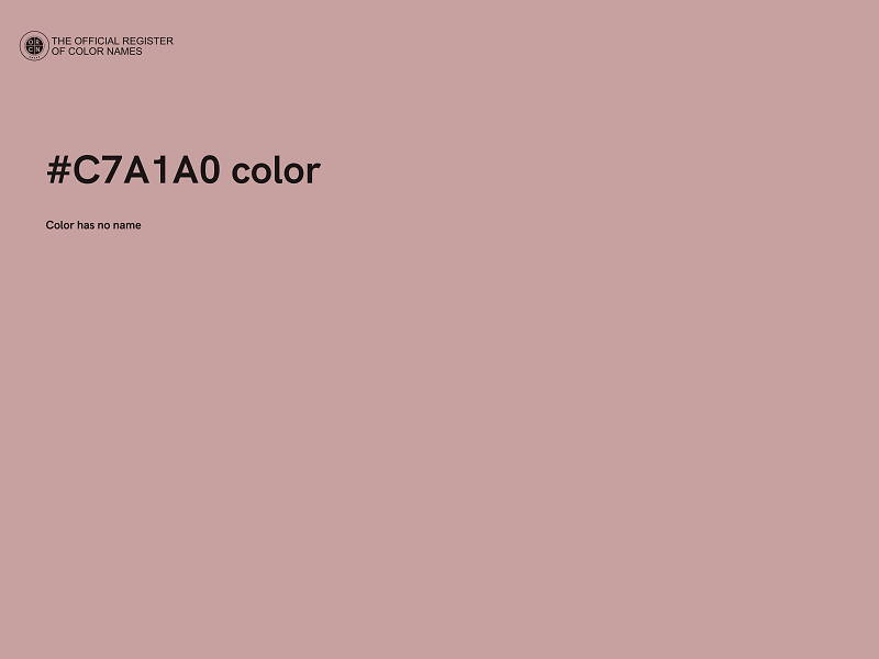 #C7A1A0 color image