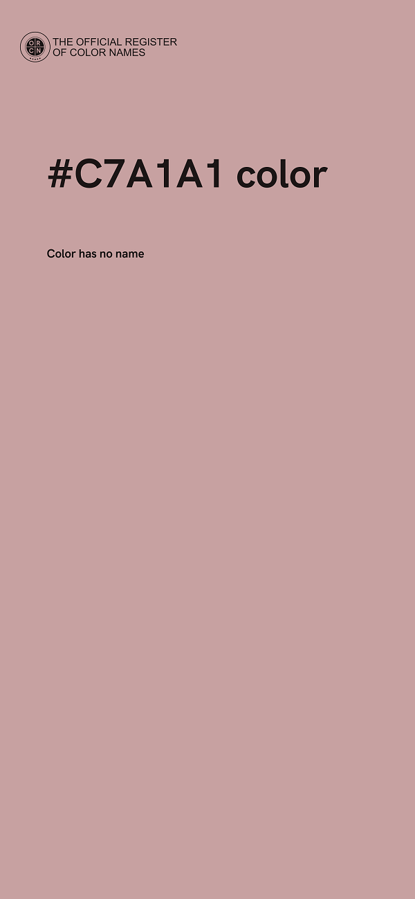 #C7A1A1 color image