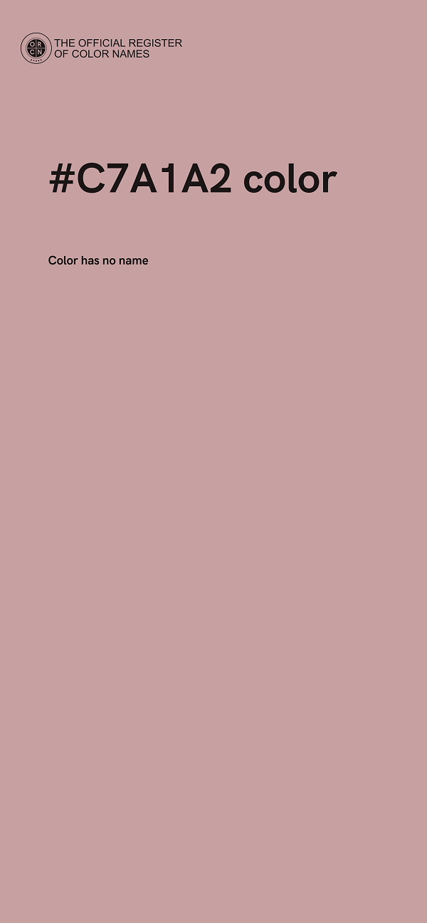 #C7A1A2 color image
