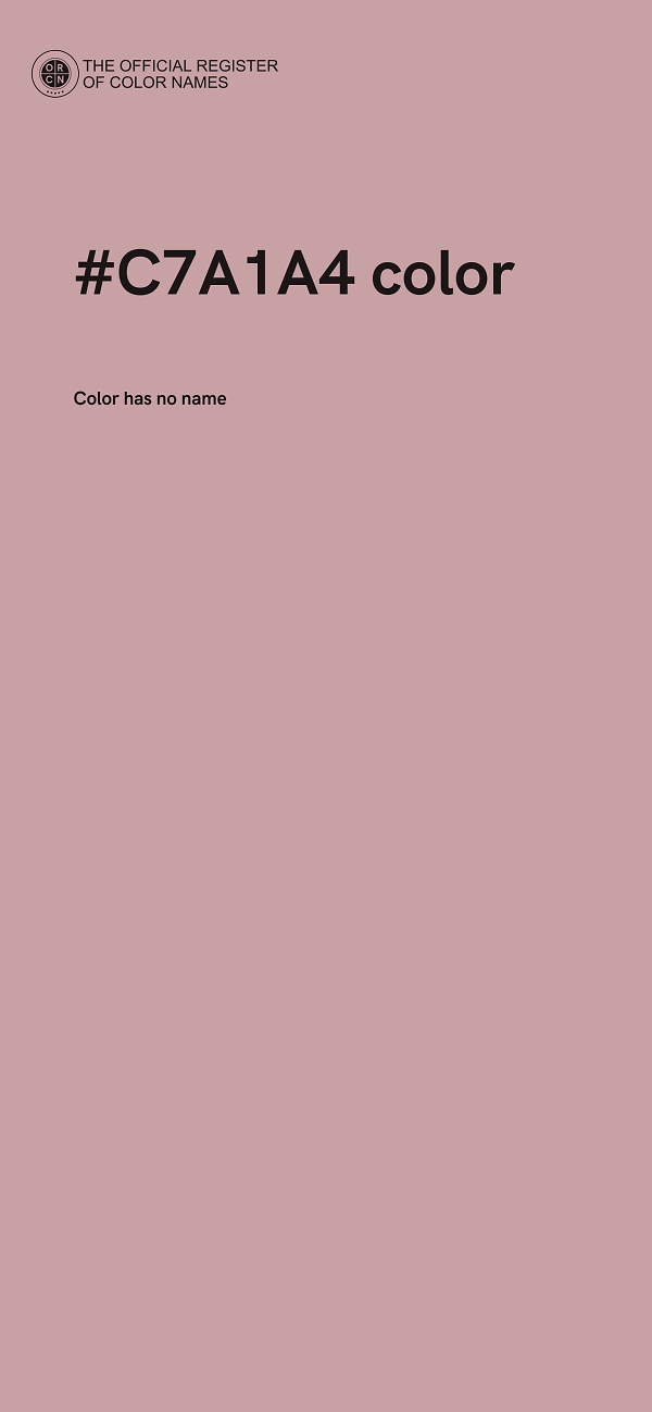 #C7A1A4 color image