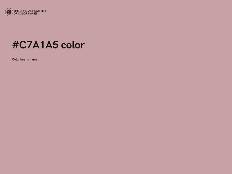 #C7A1A5 color image