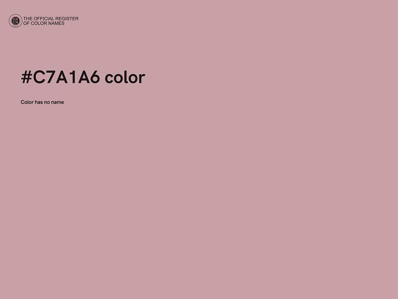 #C7A1A6 color image