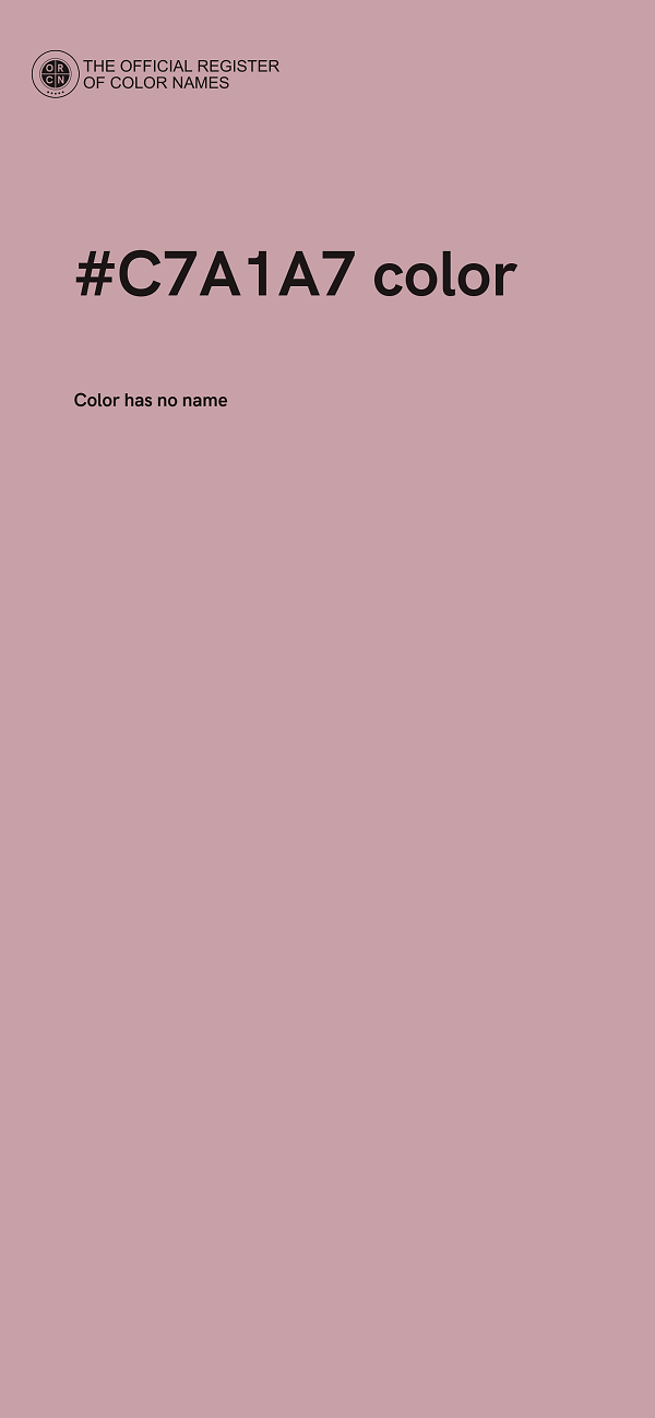 #C7A1A7 color image