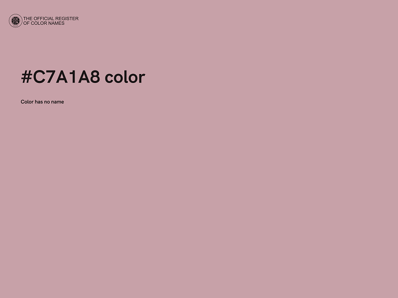 #C7A1A8 color image