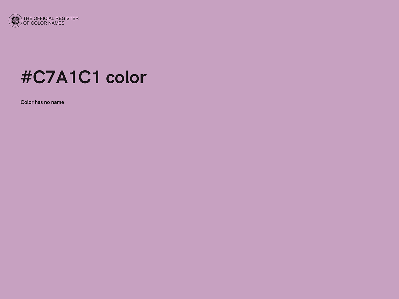 #C7A1C1 color image