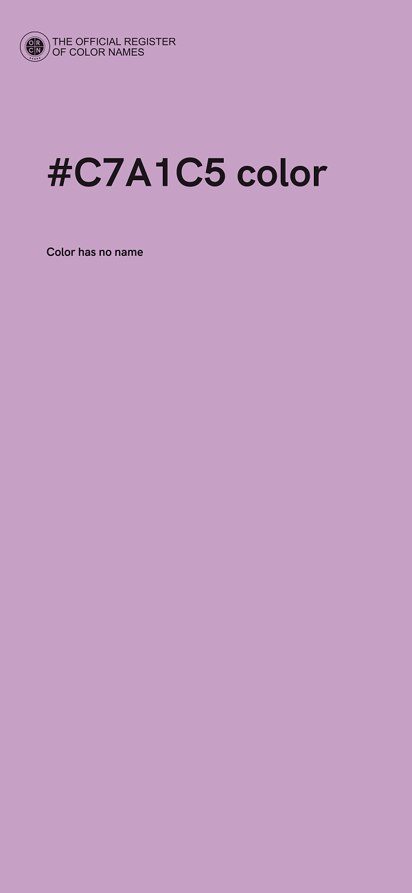 #C7A1C5 color image