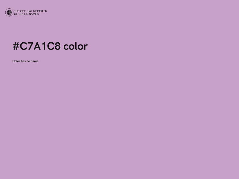 #C7A1C8 color image