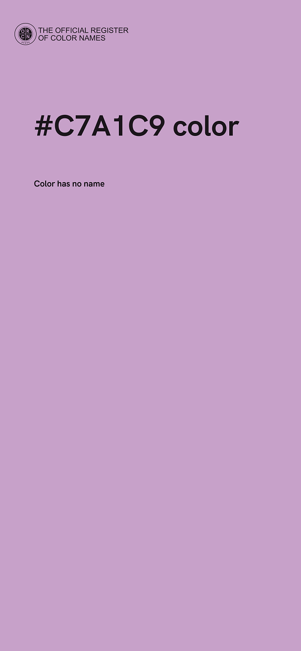 #C7A1C9 color image