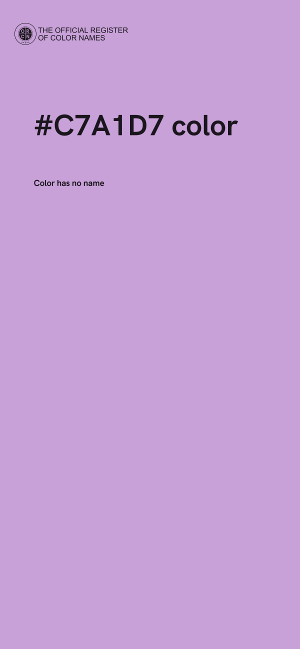 #C7A1D7 color image