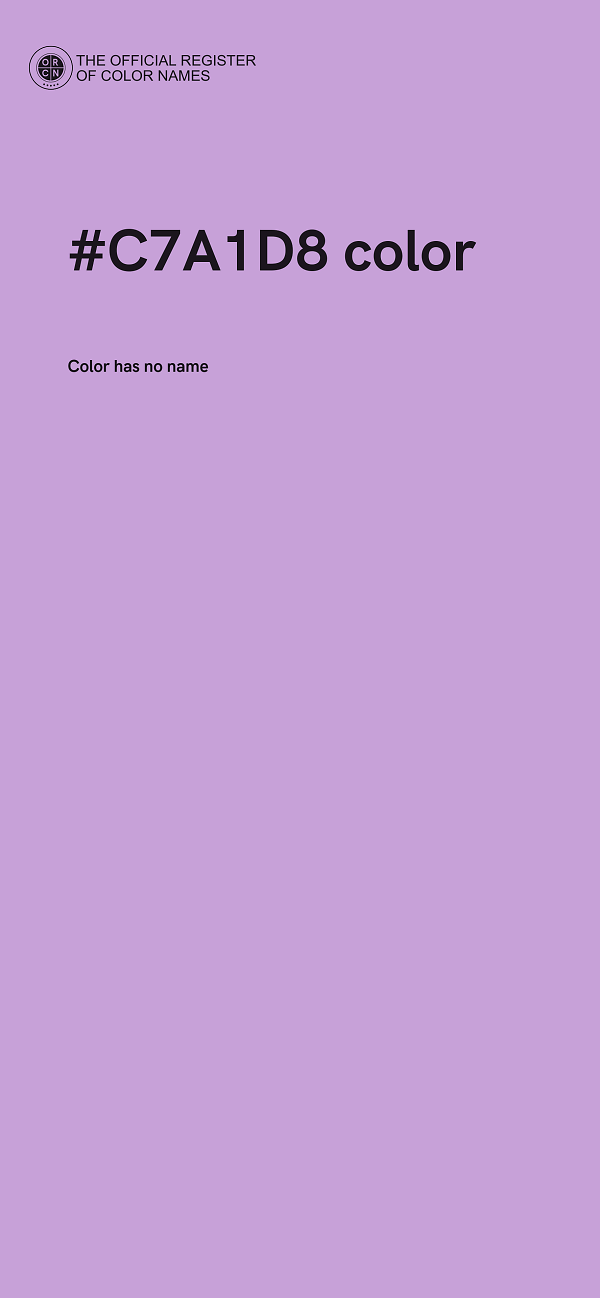 #C7A1D8 color image