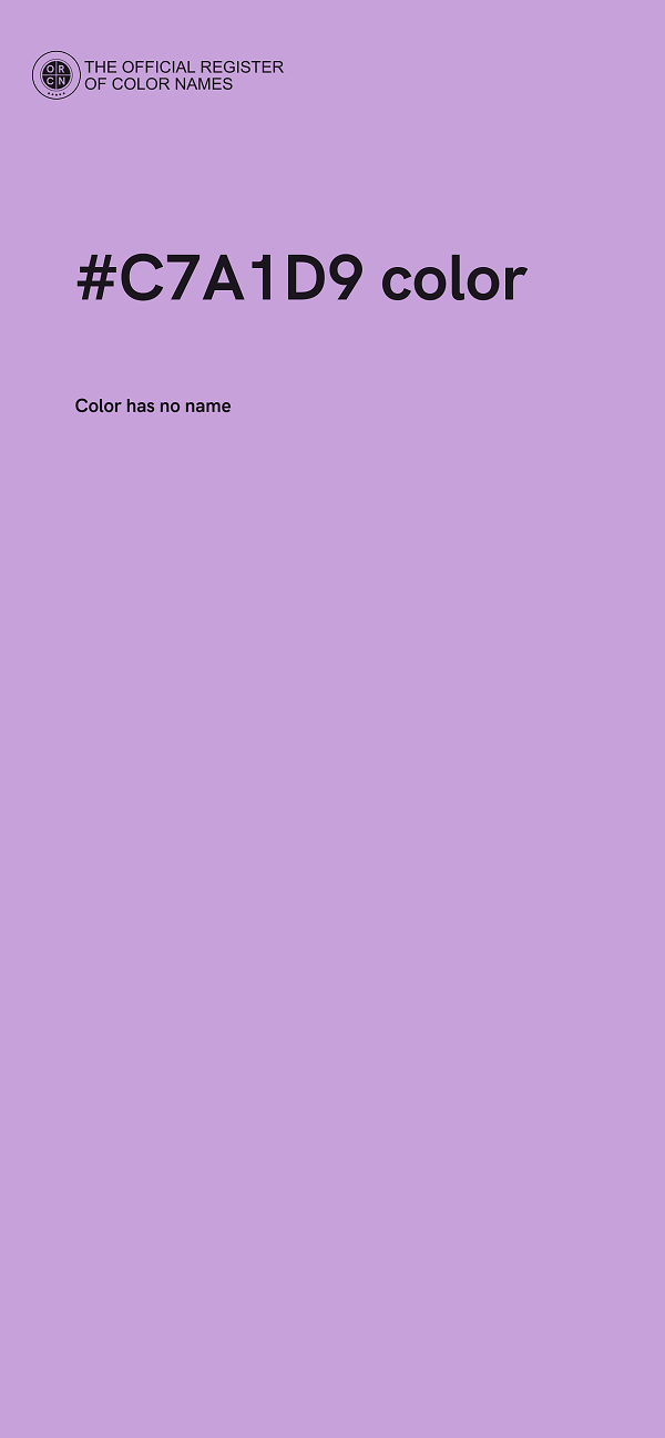 #C7A1D9 color image
