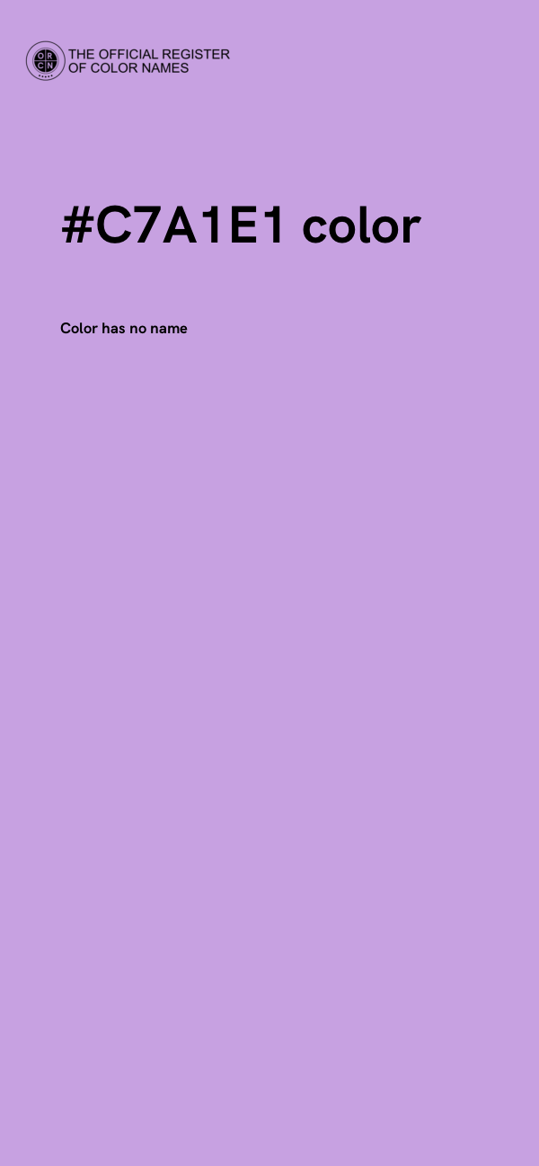 #C7A1E1 color image