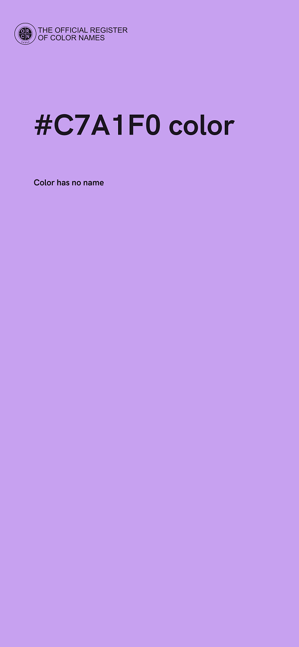 #C7A1F0 color image