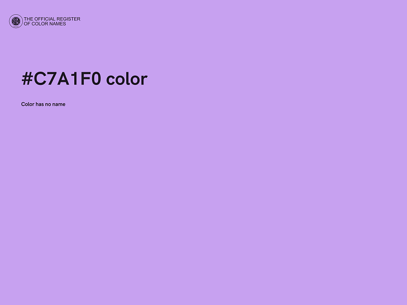 #C7A1F0 color image