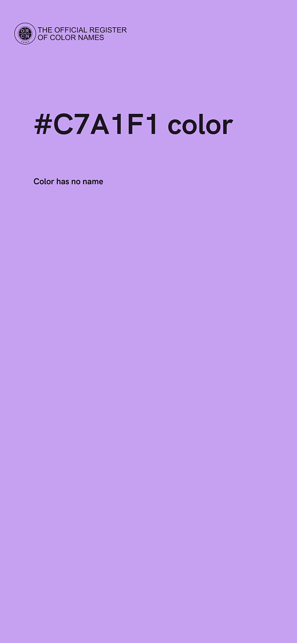 #C7A1F1 color image