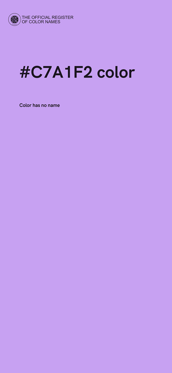 #C7A1F2 color image