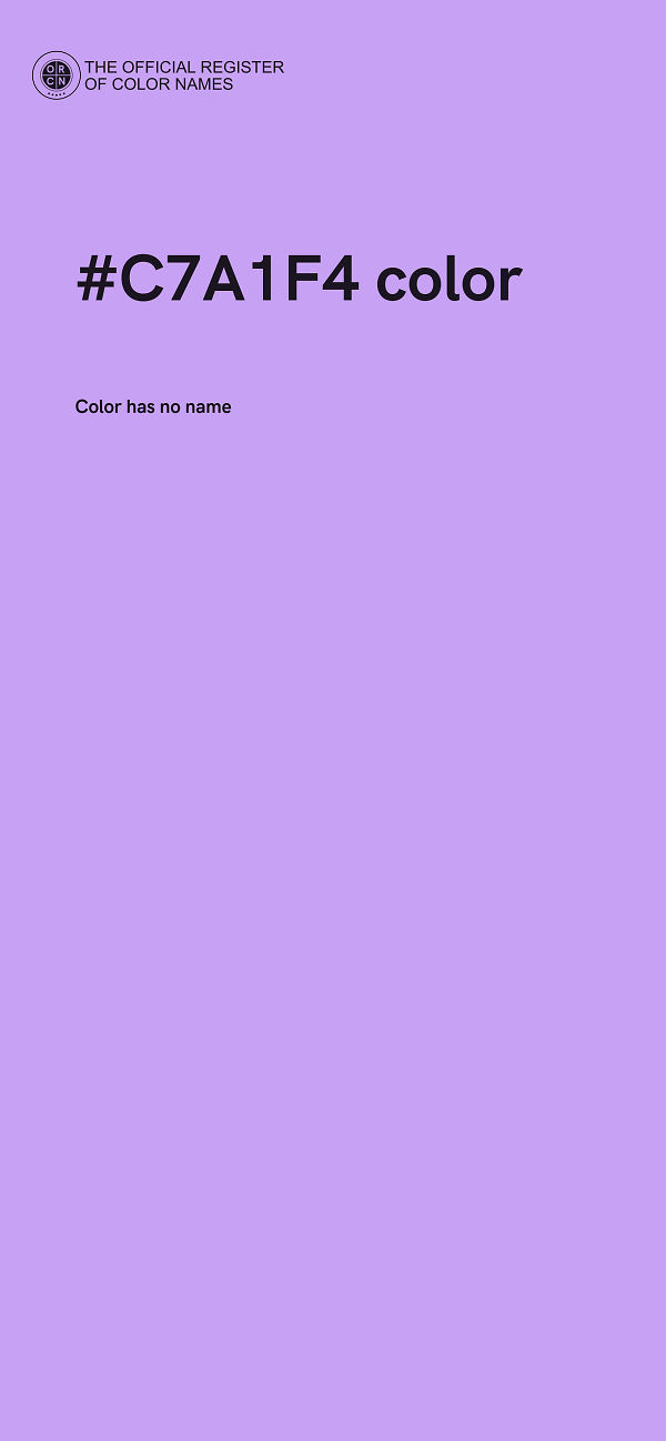 #C7A1F4 color image