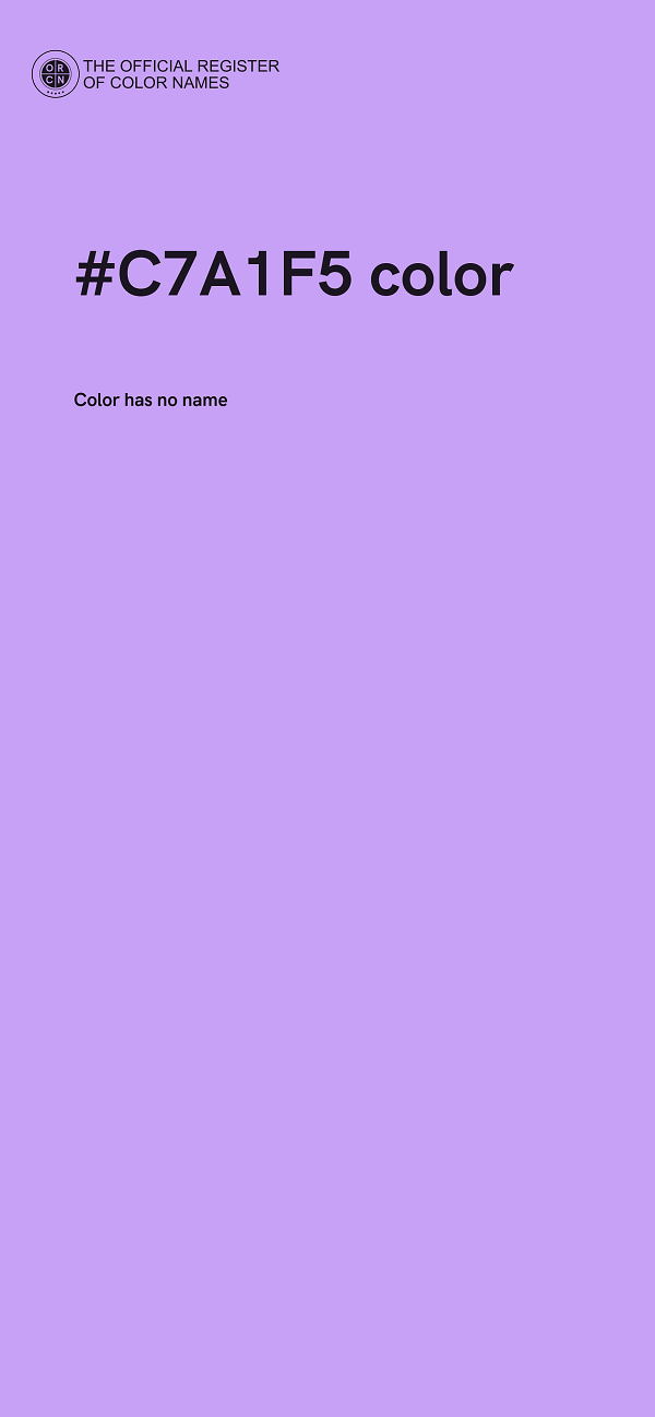 #C7A1F5 color image