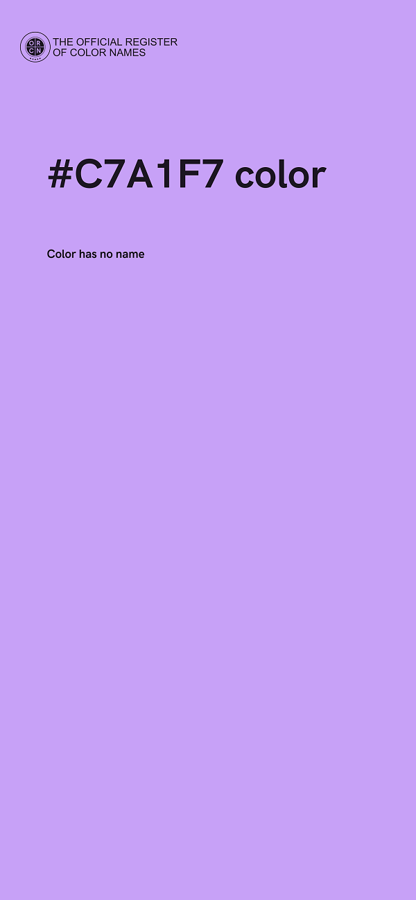 #C7A1F7 color image