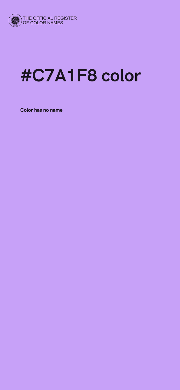 #C7A1F8 color image