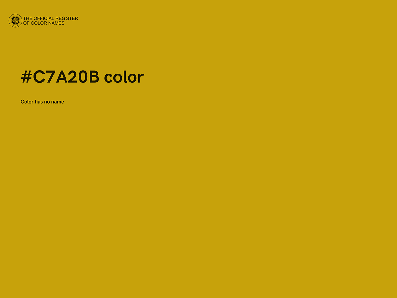 #C7A20B color image