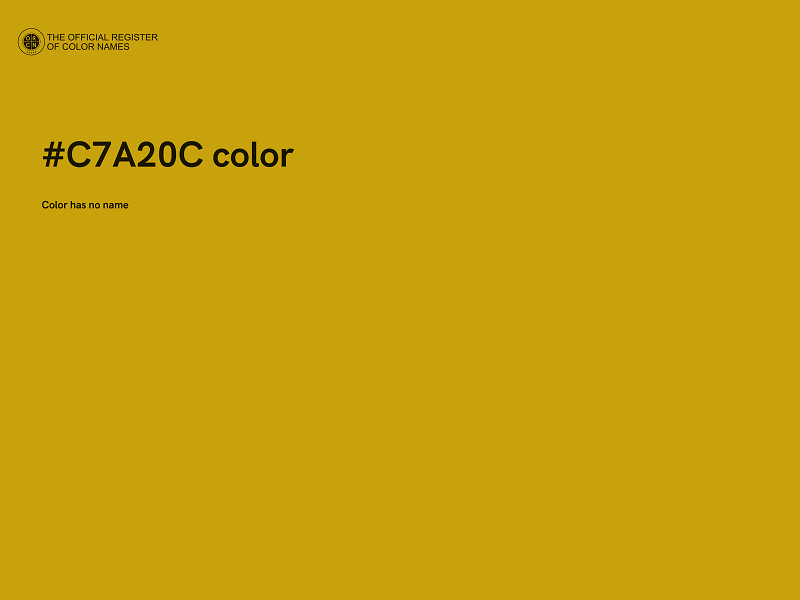 #C7A20C color image