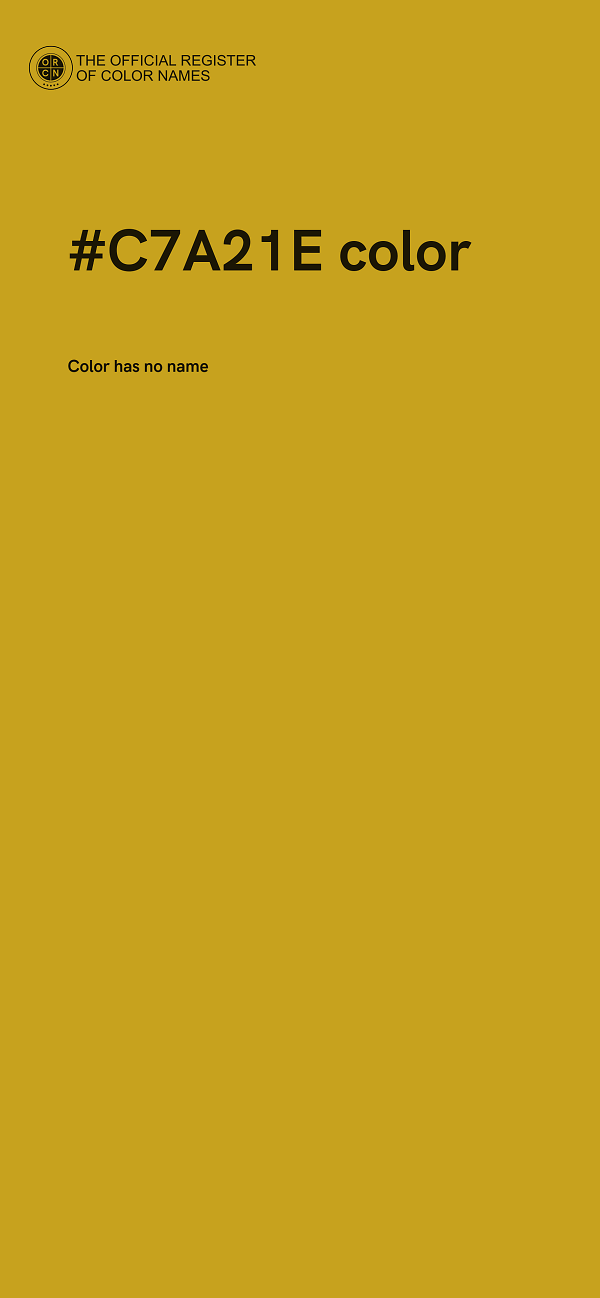 #C7A21E color image